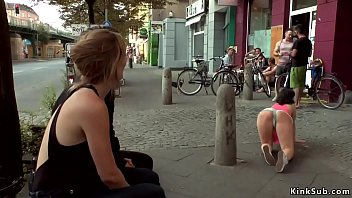 Preview 2 of Xxnx6 - Big tits slave spanked and fucked in public