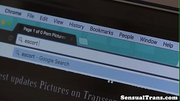 Preview 1 of Luna Star Markus Dupree - Hugetitted trans ginger rimmed and assfucked