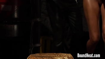 Preview 1 of Maria Interacial - Submissive Lesbian Slaves Gets Their Asses Branded By Dom Madame