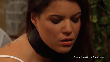 Preview 3 of Collage Sex V - Bent Over Lesbian Slave In Panties Ass Whipped And Fingered