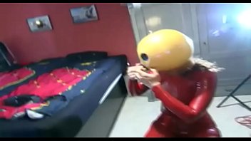 Preview 1 of Baby Nekxx - Fetish depravation for a red latex dressed slave