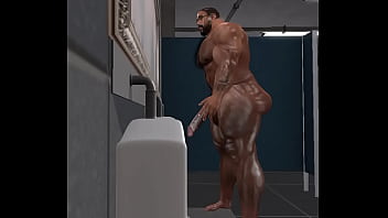 Preview 3 of Very Deb - spycam in football locker room catches big urschel pissing