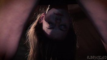 Preview 3 of Ba Pass Video Xxx - Punished slut mouth fucked while tied up in first time bondage