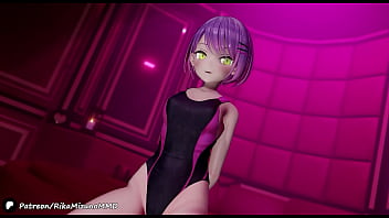 Preview 2 of Angels Sex Video - Shaking Dance - Hoshimachi Suisei,  Kazama Iroha,  Tokoyami Towa | Virtual Youtuber MMD R-18