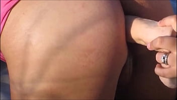 Preview 1 of Xxx Ciktim - Sadee Rain Trying Anal With Huge Dildo Outside Up the Ass