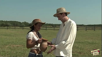 Preview 1 of Raj Xxx Fee - Sandra Romain wants to learn the anal craft of riding a cock in the outdoors