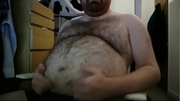 Preview 2 of Cathaly Havan - Obese Hairy Belly Big Fat Guy August
