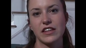 Preview 2 of Deshi Chudai Vedio - Dude pulls hot brunette Lea Stevenson&#039_s hair while he nails her on the couch