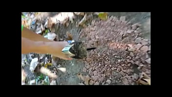 Preview 4 of Brother Sister Slping Sex - Crushing Outdoors in High Heels (Fetish Obsession)