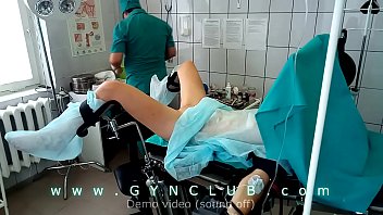 Preview 1 of Cathy Berry Lesbian - Girl on surgery table - dildo massage