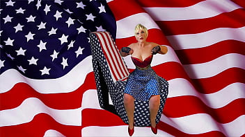 Preview 1 of Flexible Mature Bitch Ass Fuck - Granny USA: A Patriotic Stick,  Lick &amp_ Dick Creampie