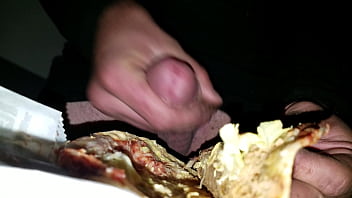 Preview 2 of Air Hostess Girl Xxx - Masterbating Into jackinthebox taco cum shot