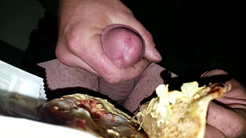 Preview 3 of Air Hostess Girl Xxx - Masterbating Into jackinthebox taco cum shot