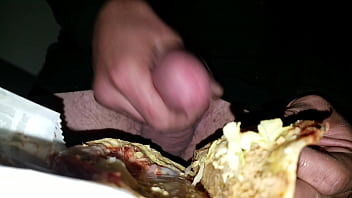 Preview 4 of Air Hostess Girl Xxx - Masterbating Into jackinthebox taco cum shot