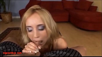 Preview 2 of Step Father Sucking Boobs - HD trashy hot blond slut deepthroats till big cum load in mouth and swallow