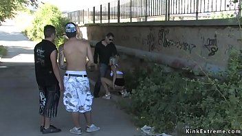 Preview 4 of Eachel Steele - Beautiful teen brunette show her nice big natural boobs and pussy in public
