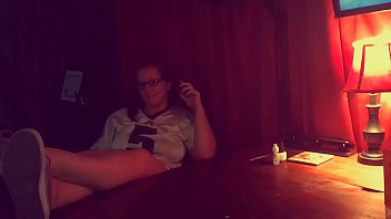 Preview 1 of Sonny Lion Bf Blue Film - Halftime blowjob and huge cumshot