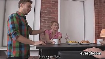Preview 2 of Sara Uk - Indebted bf allows peculiar friend to fuck his exgf for bucks