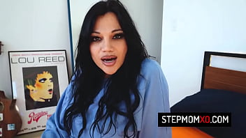 Preview 1 of Napping Anal - Curvy latina stepmom Mona Azar gives a good luck fuck to her stepson