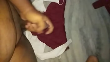 Preview 2 of Urdu Sex Guy - Cum tribute on my step sister bra panty..