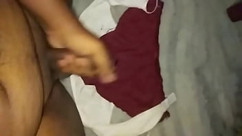 Preview 1 of Urdu Sex Guy - Cum tribute on my step sister bra panty..