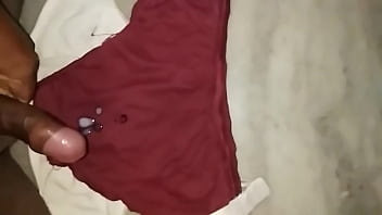 Preview 4 of Urdu Sex Guy - Cum tribute on my step sister bra panty..
