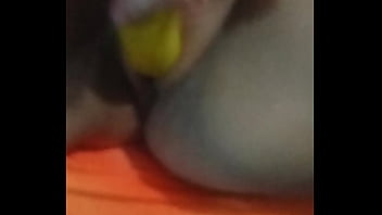Preview 4 of Cina Solo Girl - she&#039_s just banana over strawberries sexy MILF uses fruits and vegetables to masturbate. knife Fox she loves she loves the garden