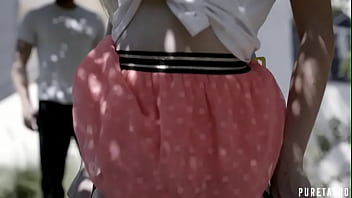 Preview 2 of Scissoring Close Ups - Disturbing roleplay - Teen only has anal because she wants to remain a virgin (Chloe Foster)