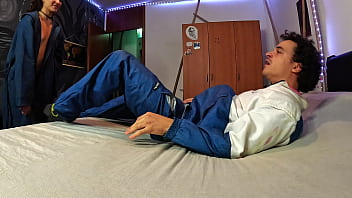 Preview 1 of Painsluts Brutal Tit Whip - I convince the delivery guy to fuck me while my boyfriend is out with friends