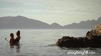 Preview 1 of Bbc In Deep - Busty czech teen fucked in the ocean by her lover