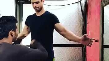 Preview 2 of Boss Anal Fingering - hot guy gut punch