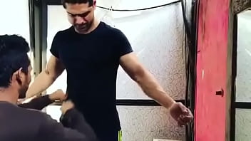 Preview 1 of Boss Anal Fingering - hot guy gut punch