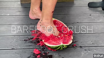 Preview 3 of Daughters To Sexy - Juicy Watermelon Crush Under My Feet