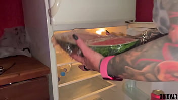 Preview 1 of Daughters To Sexy - Juicy Watermelon Crush Under My Feet