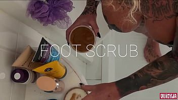 Preview 2 of Forced Tube Xxx - Wet &amp_ Wild - Shower Foot Indulgence