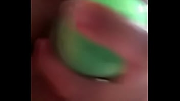Preview 2 of Anal In Betch - Sub fucks her pussy with can