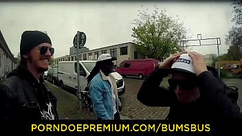 Preview 2 of Hindi Suet Vale Movie Ap3 - BUMS BUS - Naughty Czech brunette Barbara Bieber enjoys hot interracial van fuck