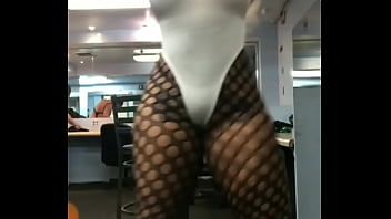 Preview 4 of Horse Oman Xxx Nd - Big booty ebony in fishnet