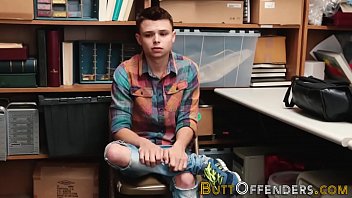 Preview 1 of Brooklyn Chase Morning Sex - Shoplifting twink jizzed