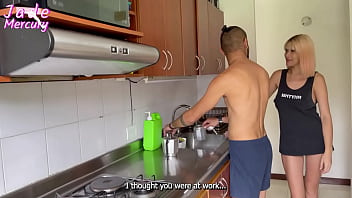 Preview 1 of Mom And Daughter Full Time Fuck - My roommate convince me to watch netflix with him