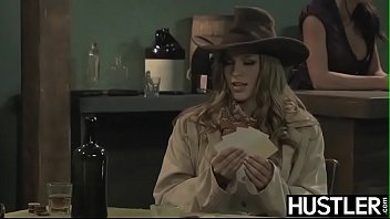 Preview 2 of Suzhu Ichinose - Wild West lesbian Ryan Ryans forms 69 on bar counter