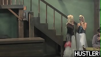 Preview 1 of Suzhu Ichinose - Wild West lesbian Ryan Ryans forms 69 on bar counter