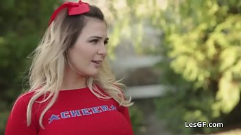 Preview 1 of Village Women Pissing Xxx Movies - Hot cheerleaders scissoring after practice