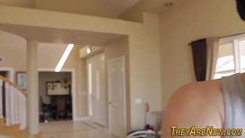 Preview 1 of Sexy Sunning - First time teen gets cum