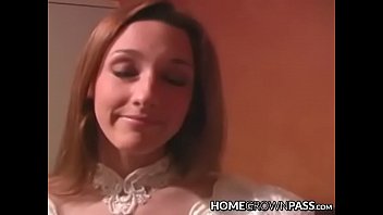 Preview 1 of English Six Vedio - Stunning bride determines sexuality after pussy hammering