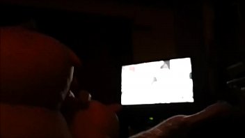 Preview 4 of Mon Slep Sex Son - Cute Milf Fingering Her Hot Pussy While Watching Porn