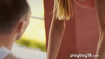 Preview 3 of Jabar Jati Chudai - Glamorous european chick fucked outdoor by her trainer