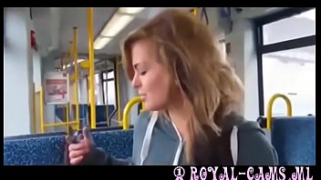 Preview 4 of Xxxnapal Videos - stunning german babe playing with pussy in tram