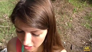 Preview 3 of Miss Missa X Blackmail5 - HUNT4K. Beautiful girl nicely assfucked for money in public park
