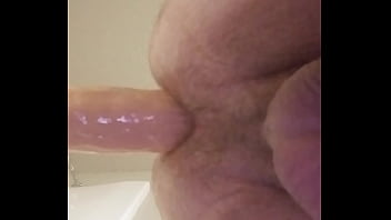 Preview 4 of Dropout Delinquent - Gay tries to fit large dildo in ass
